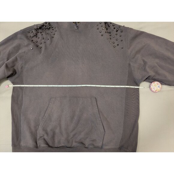 Free People Lonely Heart Studded Hoodie (Large) - Picture 4 of 11